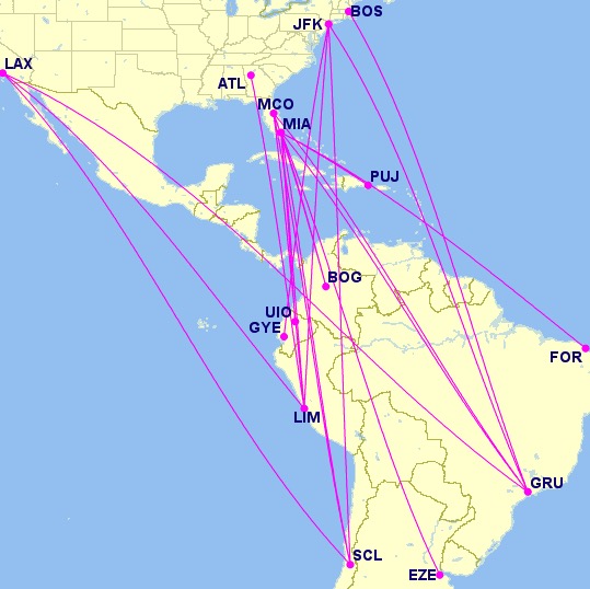 Lie-Flat to South America? 5 Deals to Book With Alaska Points, Before It's Too Late 12 LATAM routes from the U.S. to South America.