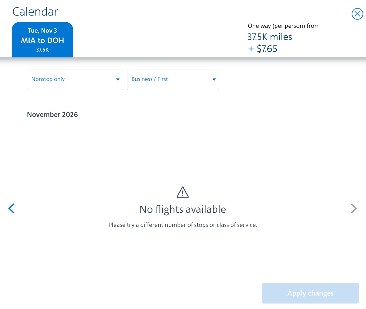 Our 8 Best Tips & Tricks for Booking Biz Class with Points 14 blank search no flights available on american airlines