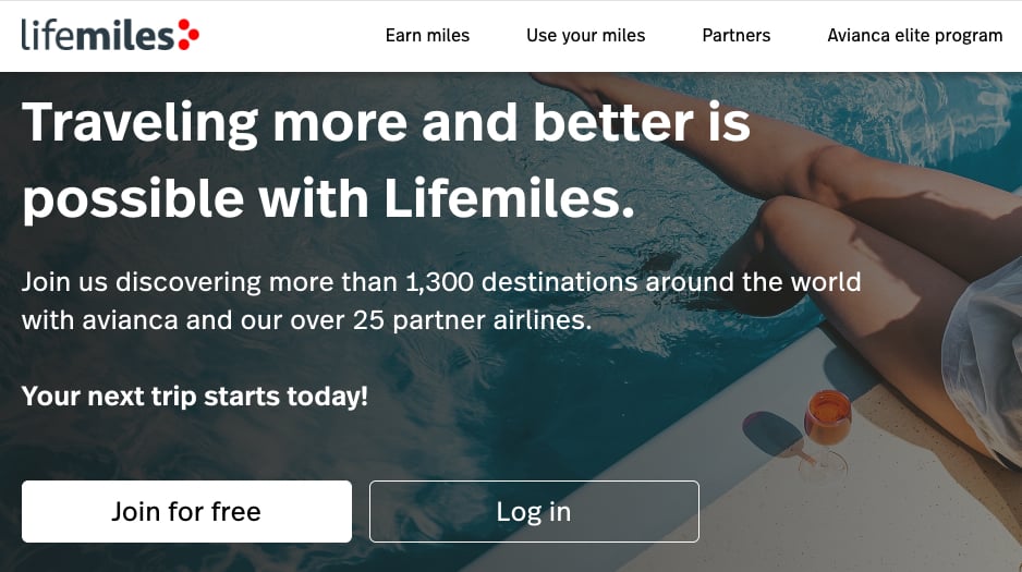 creating an Avianca LifeMiles account