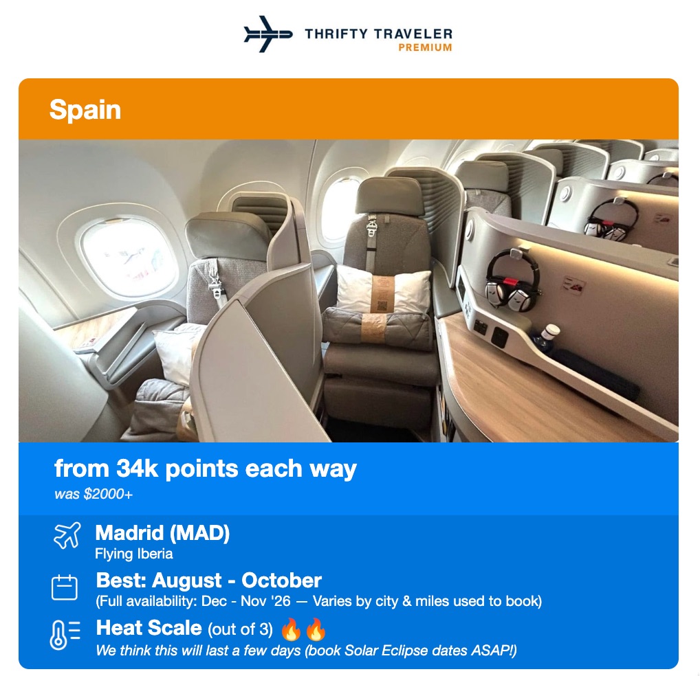 Our 8 Best Tips & Tricks for Booking Biz Class with Points 12 iberia business class deal from thrifty traveler