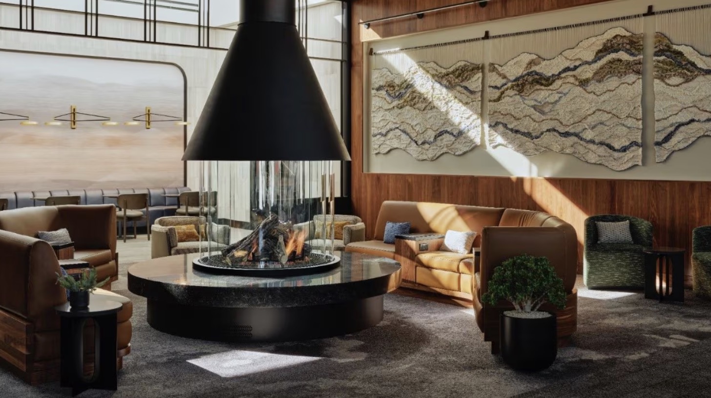 Amex Centurion Lounge Hearth Room