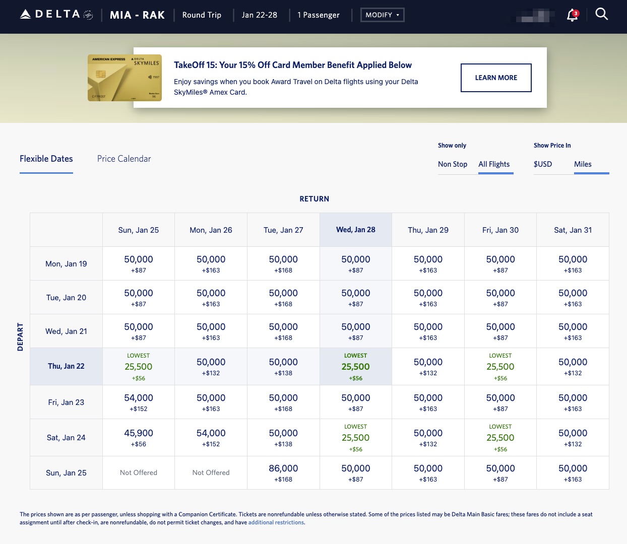 calendar delta skymiles