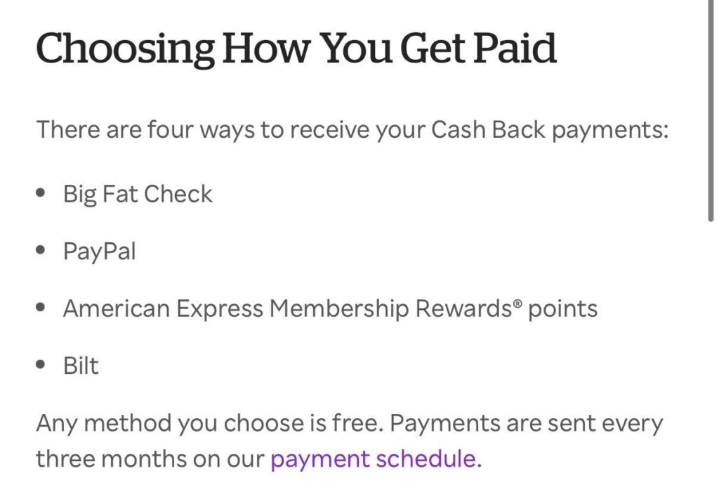 Rakuten Bilt cashout