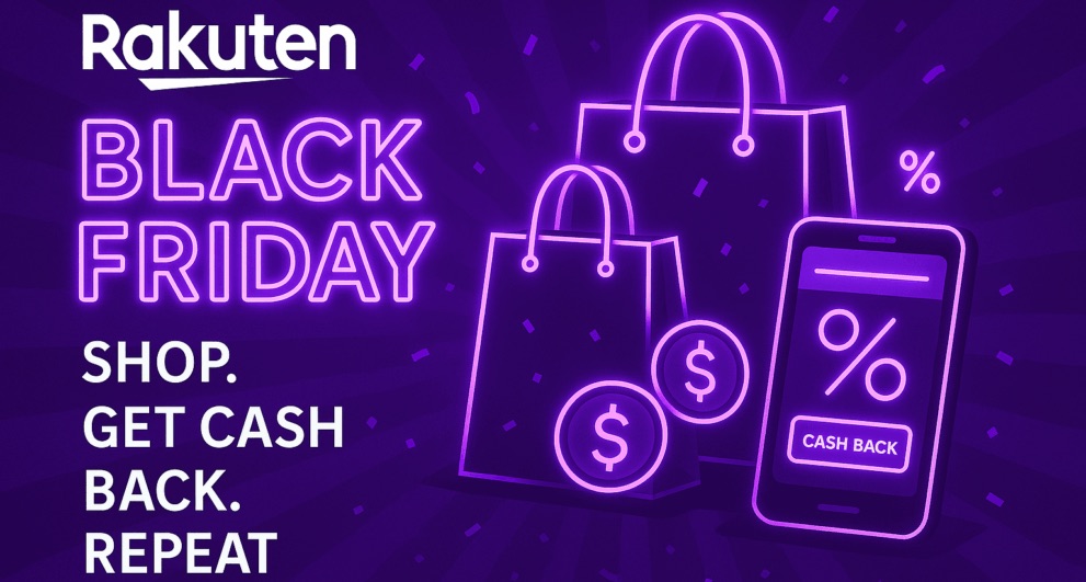 Rakuten Black Friday. Shop. Get Cash Back. Repeat.