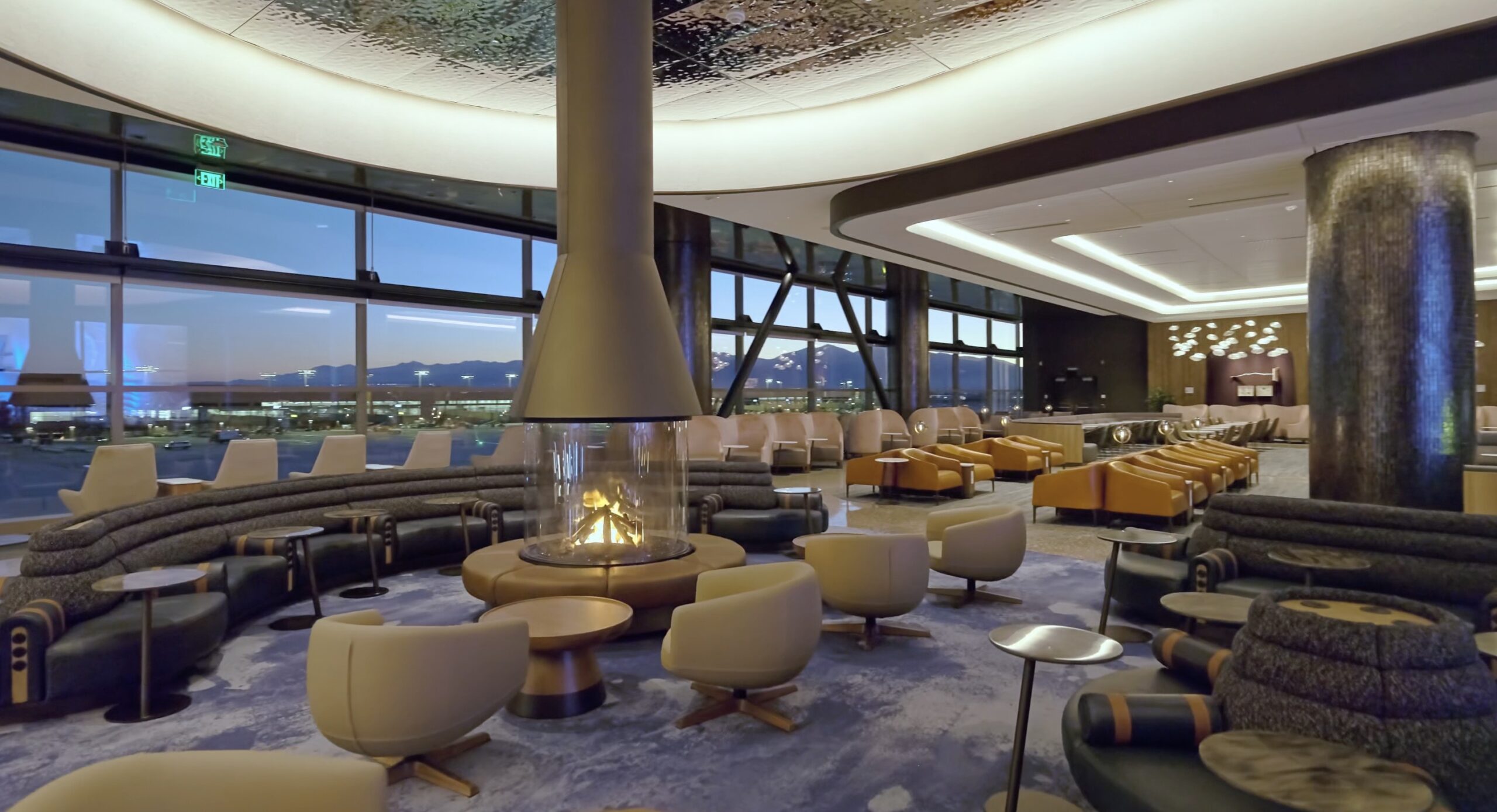 Delta SkyClub SLC video screen grab