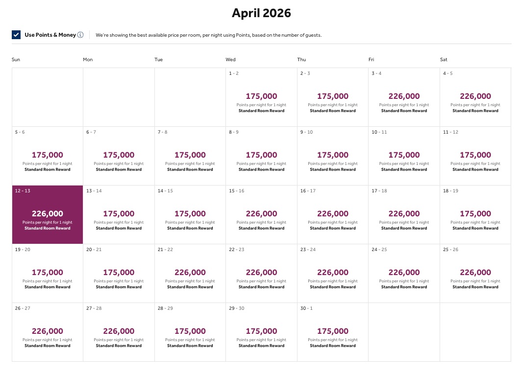 canaves oia calendar of hilton rates