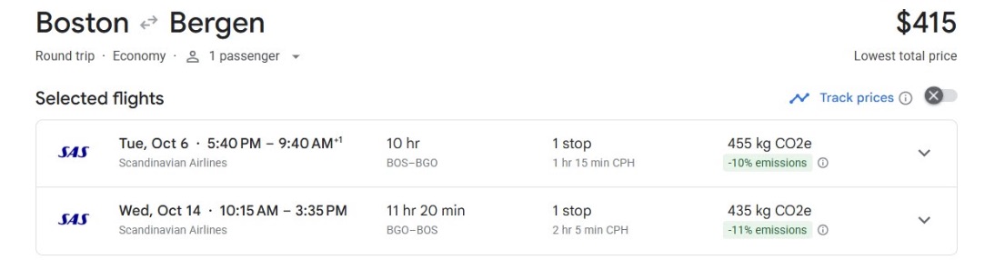 From St. Kitts to Finland: How to Score International Flights Under $499 Roundtrip This Year 3 Bergen, Norway airfare for $415 roundtrip