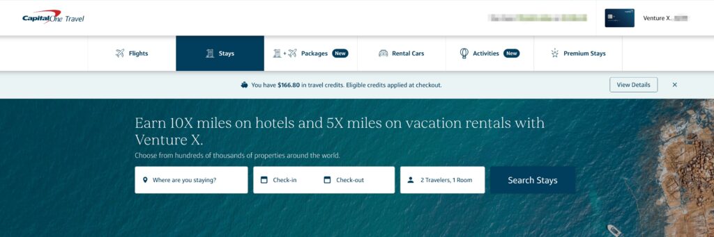 Our Favorite Ways to Maximize a Big Capital One Travel Credit 1 capital one travel home screen