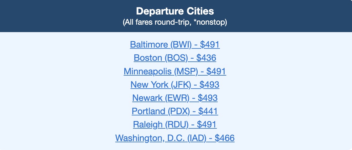 From St. Kitts to Finland: How to Score International Flights Under $499 Roundtrip This Year 4 Helsinki, Finland airfares