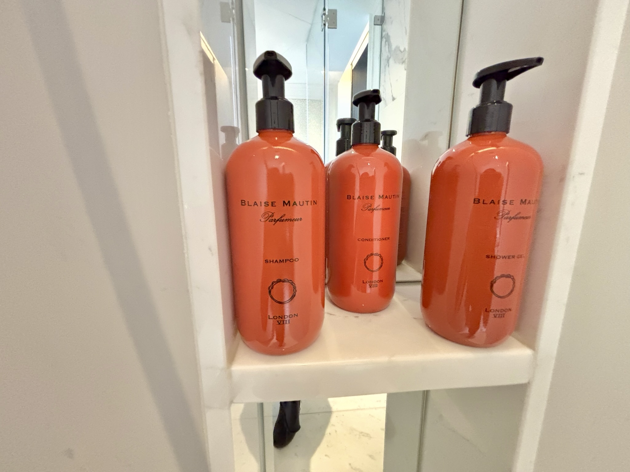 Inside the Park Hyatt London River Thames: Rooms, Dining, Pool & More 20 Custom body soap, shampoo, and conditioner in the shower at the Park Hyatt London River Thames