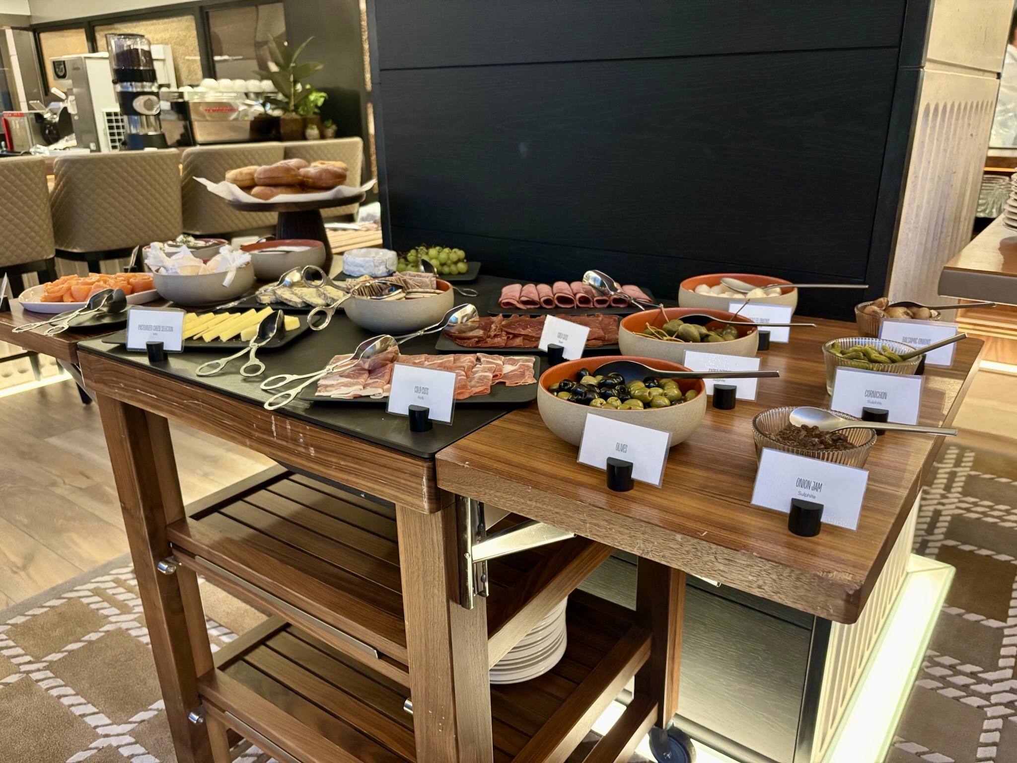 Inside the Park Hyatt London River Thames: Rooms, Dining, Pool & More 35 Breakfast buffet meats and cheeses