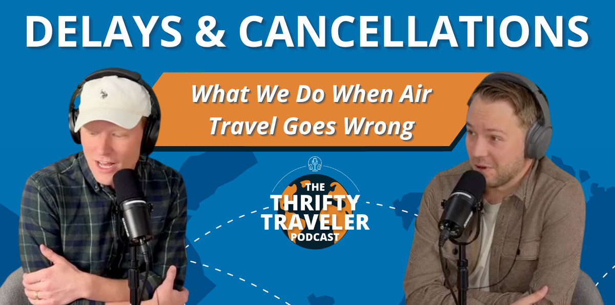 Podcast lead image for a show about delays and cancellations