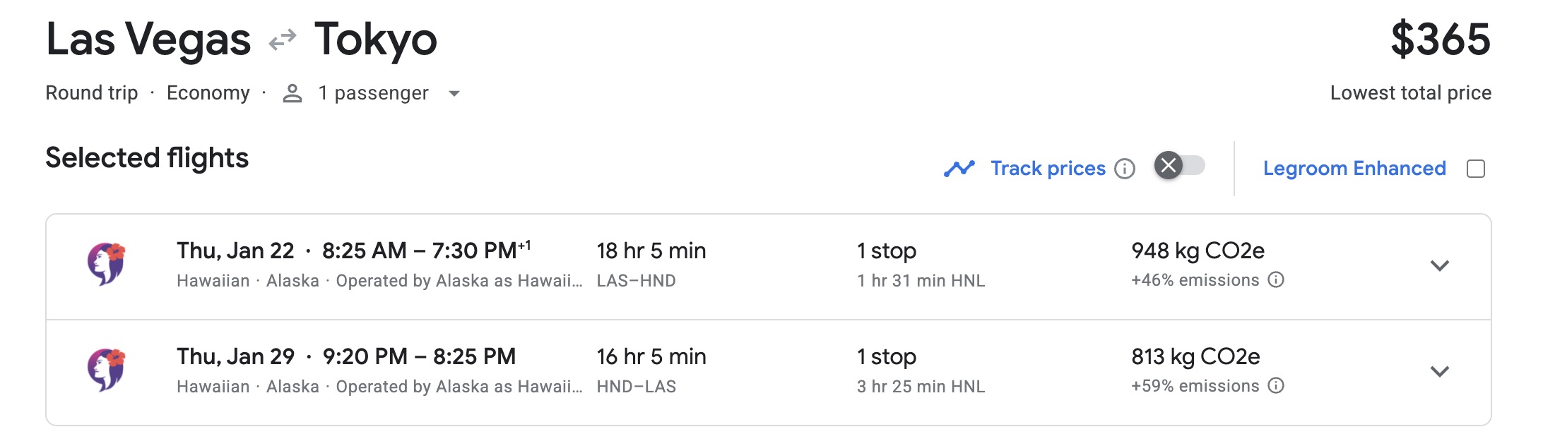Las Vegas to Tokyo airfare for $365 roundtrip