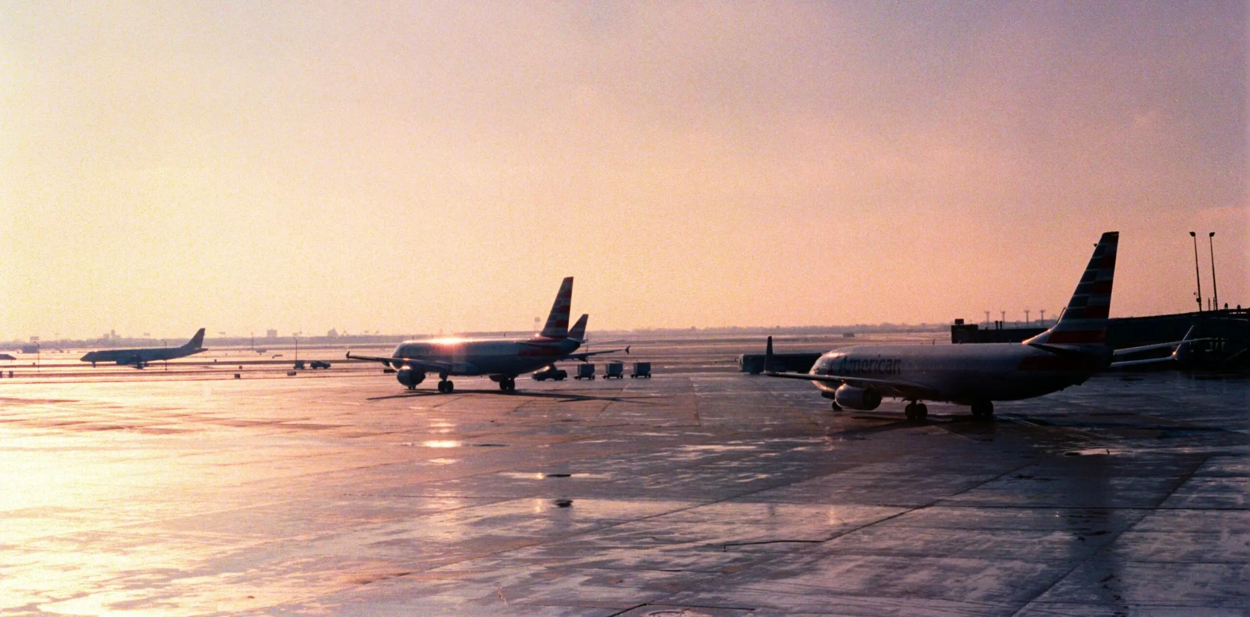 planes lined up on tarmac