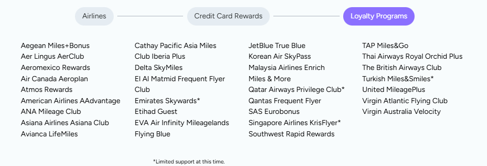 10 of the Best Award Search Tools to Use Your Points & Miles 58 point dot me loyalty programs