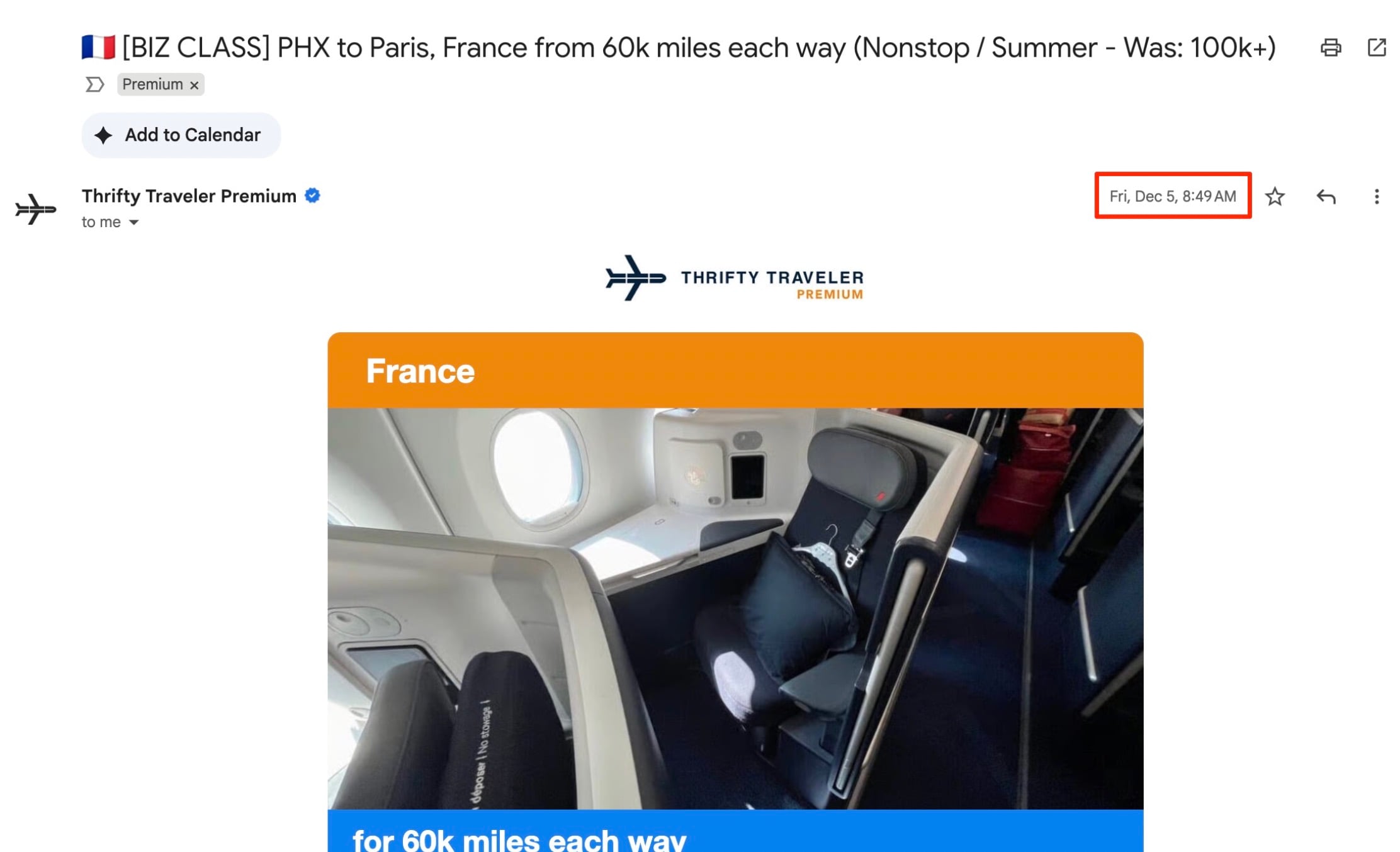 Early Bird Gets the Worm: The Key to Finding Business Class Award Space Lately 5 PHX to CDG business class flight deal