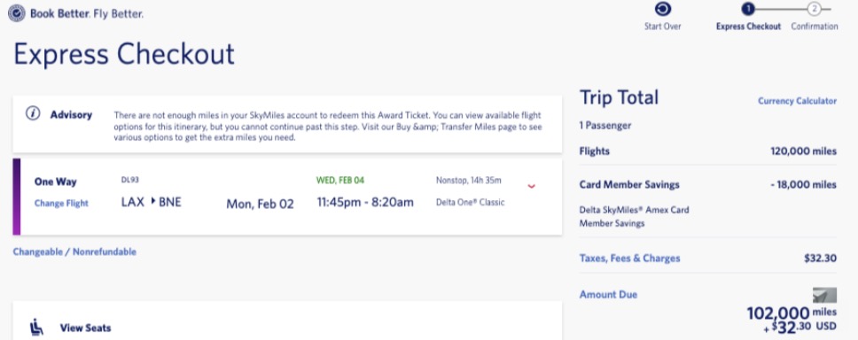 The Best Delta One Business Class Deals We've Found for 2026 5 Brisbane, Australia for 102,000 SkyMiles each way