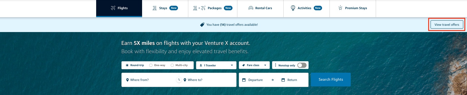 Capital One Travel Offers