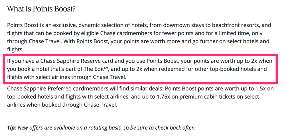 Chase Sold Sapphire Reserve® Cardholders on Big Hotel Redemptions, Then Quietly Backtracked 2 Chase points boost expaliner from Dec 2025