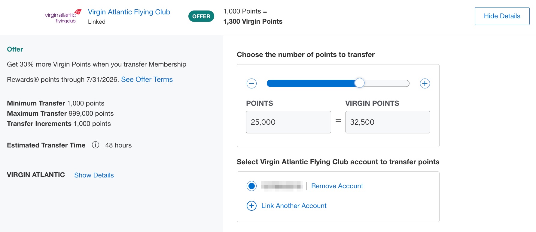 New: Get a 30% Transfer Bonus from Amex to Virgin Atlantic! 10 amex transfer bonus to virgin