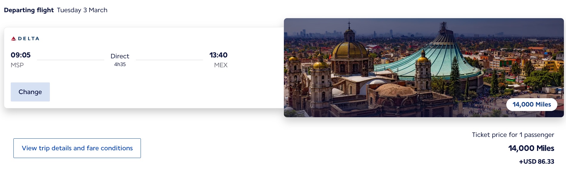 Save Your SkyMiles: Book Delta Flights with this Workaround for Fewer Points! 6 delta flight from minneapolis to mexico city for 14,000 miles