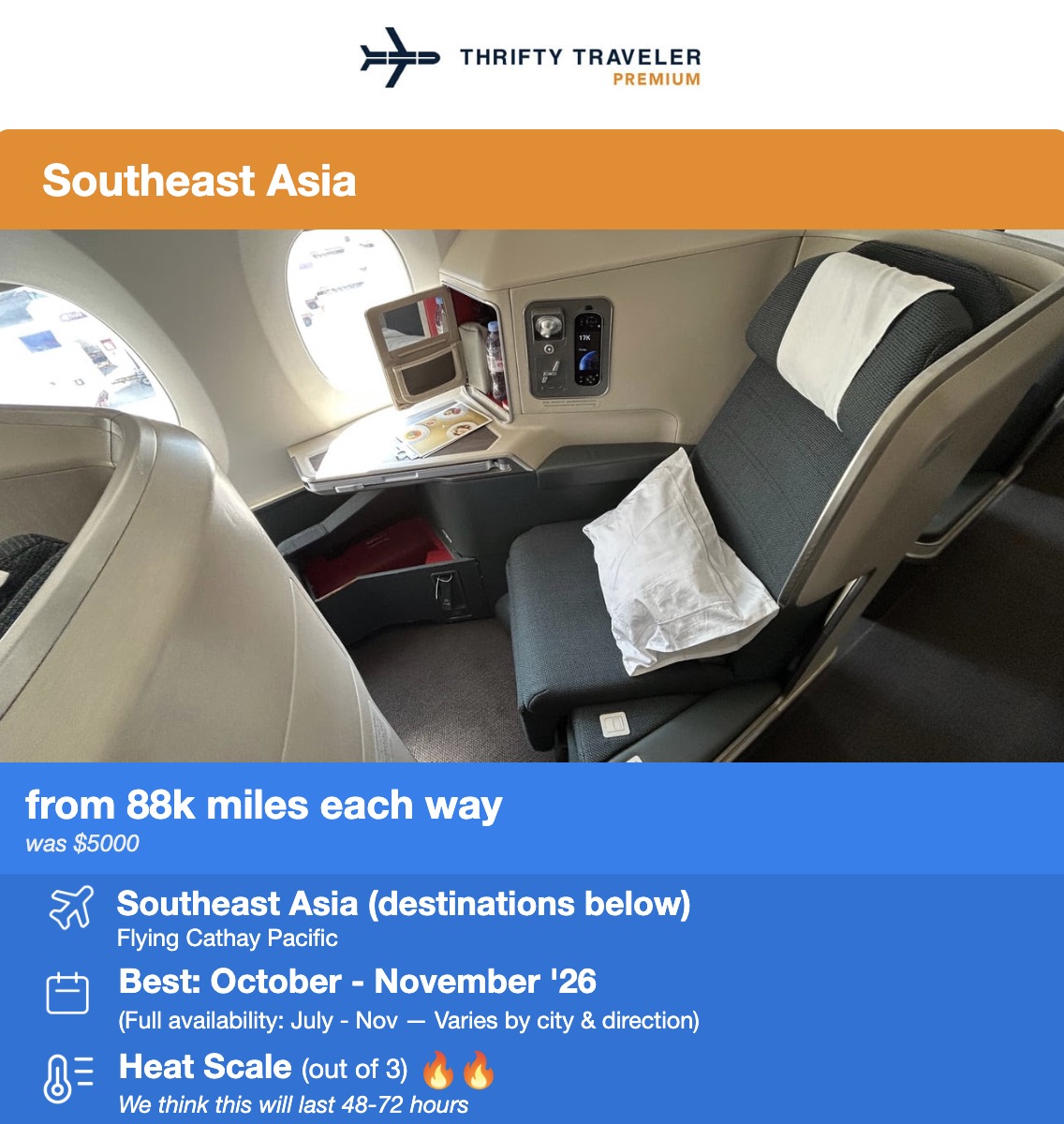 Cathay Pacific Hong Kong flight deal