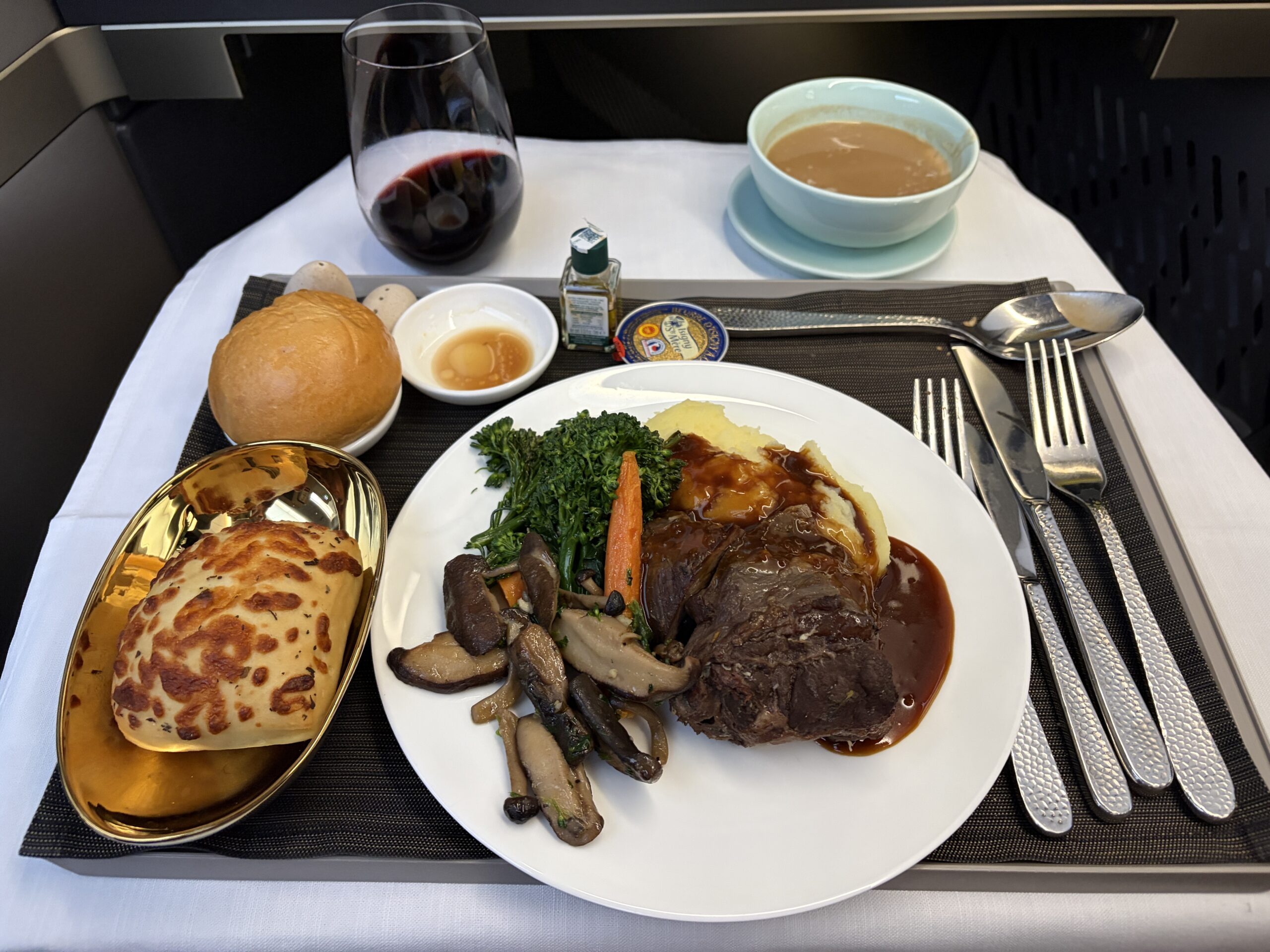 Starlux Business Class Review: A Swanky Experience on the A350-900 45 Starlux business class meal
