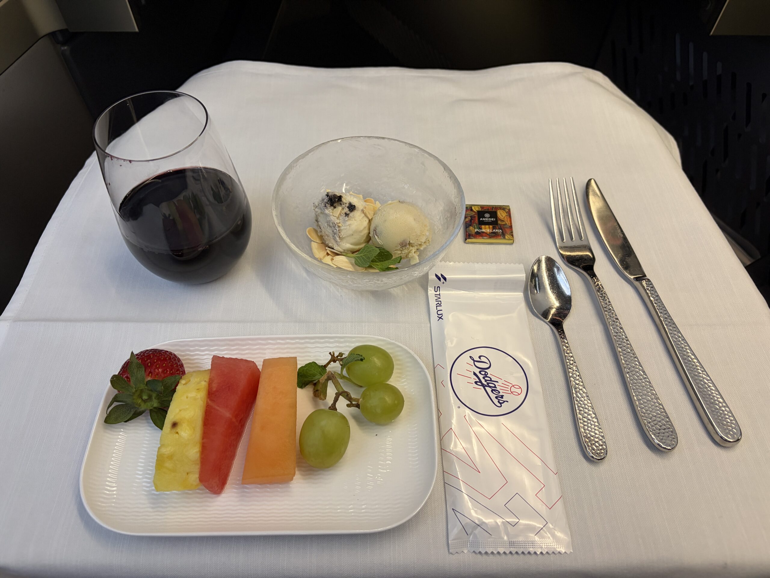 Starlux Business Class Review: A Swanky Experience on the A350-900 46 Starlux business class food