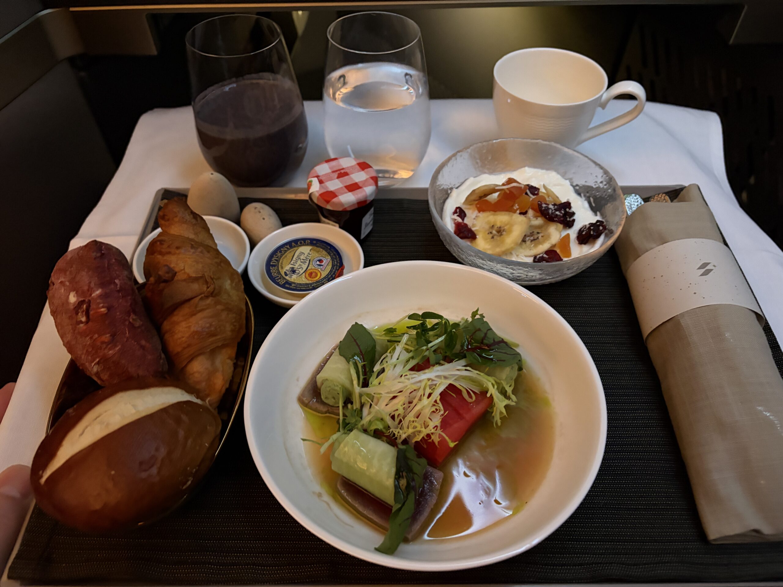 Starlux Business Class Review: A Swanky Experience on the A350-900 48 Starlux business class food