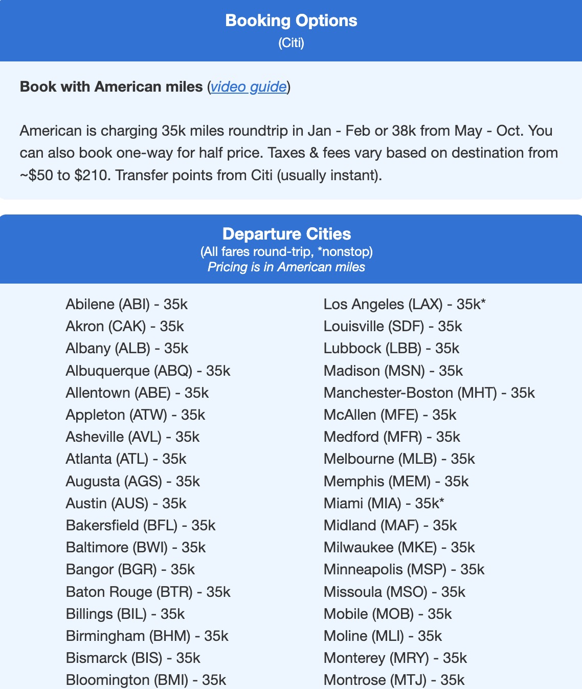 The Best AAdvantage Miles Deals ... That American Never Advertises 34 American Airlines AAdvantage miles to Europe deal