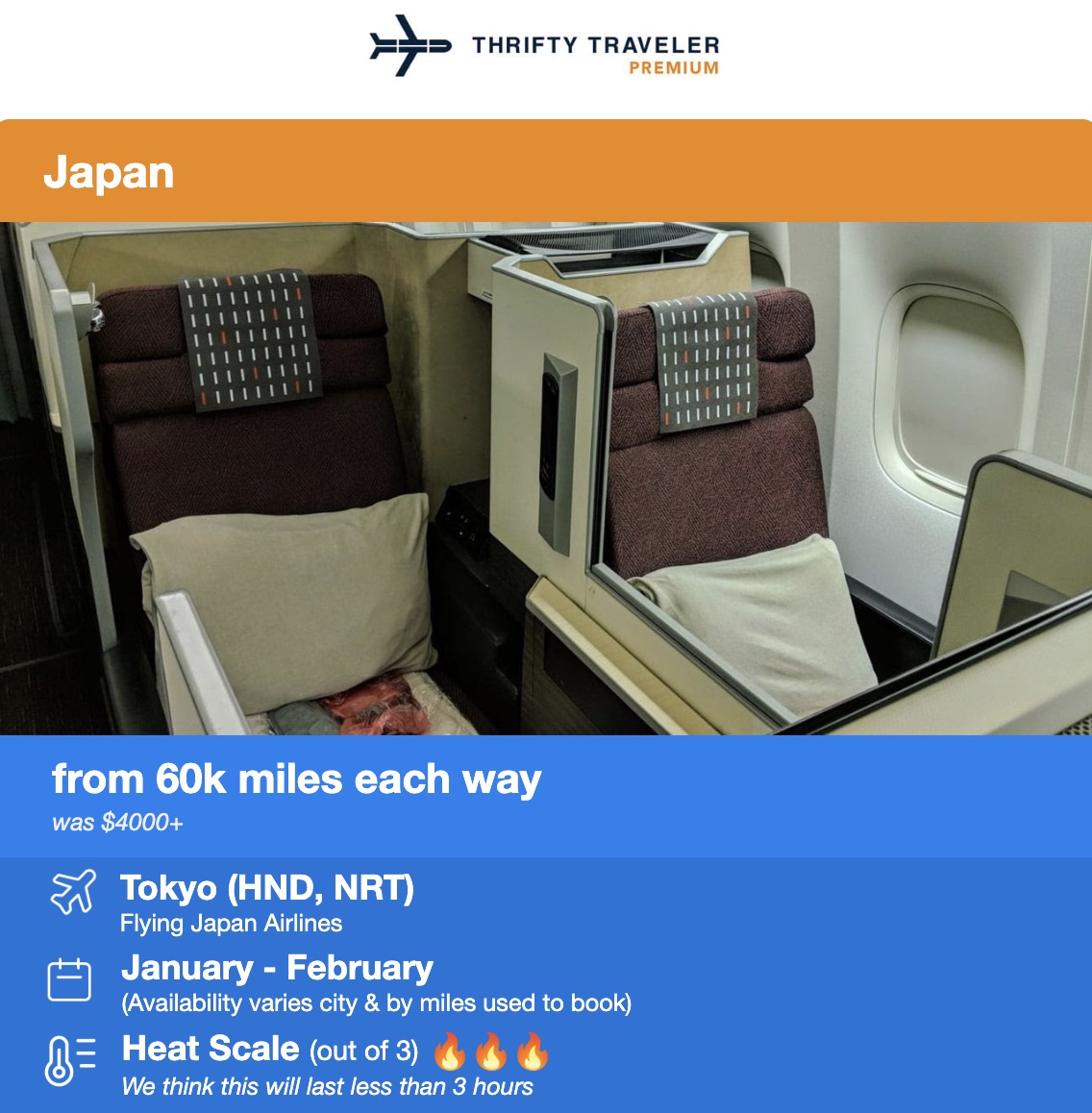 The Best AAdvantage Miles Deals ... That American Never Advertises 30 Japan Airlines Business Class flight deal