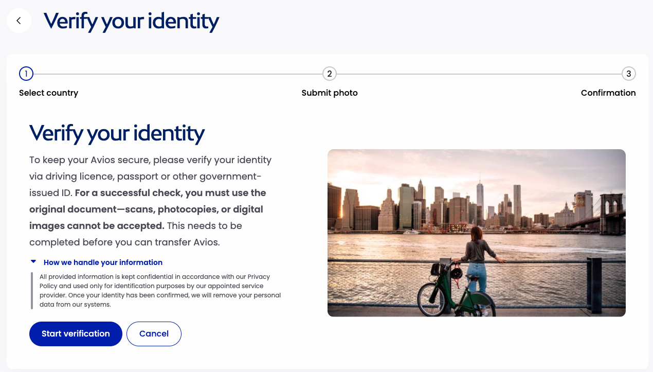 Transferring Avios Between Accounts is Easy, But Beware of the 30-Day Rule 6 Qatar Avios verification page