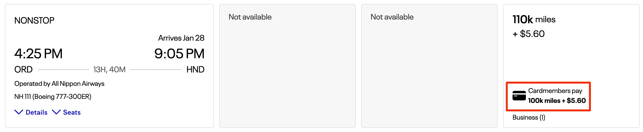 The #1 Way to Find Better United MileagePlus Redemptions 23 United ORD-HND biz class award for 100k miles with a United Card