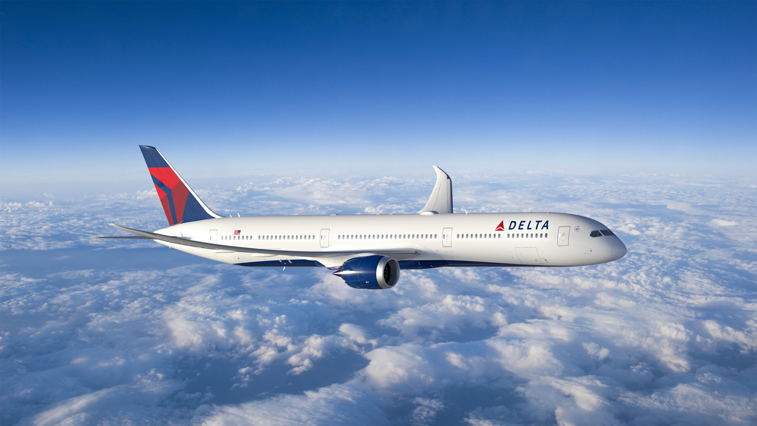 The Jaw-Dropping Stat Behind Delta’s Big $5B Profit 2 delta boeing 787 on a blue cloudy sky