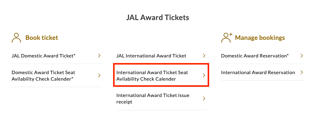 How to Book Award Tickets with Japan Airlines Miles 31 JAL award calendar