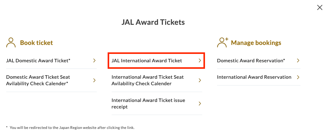How to Book Award Tickets with Japan Airlines Miles 6 JAL international award ticket