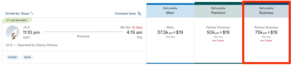 Starlux Business Class Review: A Swanky Experience on the A350-900 1 Starlux Business Class Award from ONT-TPE for 75K Atmos points