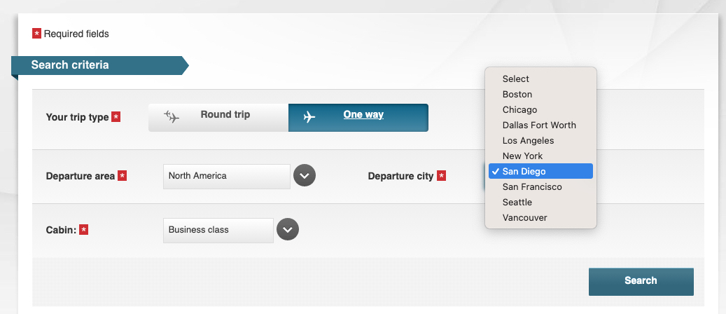 How to Book Award Tickets with Japan Airlines Miles 32 JAL award calendar search criteria