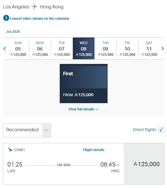 The World’s Best Business & First Class Flights - And How to Book Them on Points 26 cathay pacific first class redemption from lax to hong kong