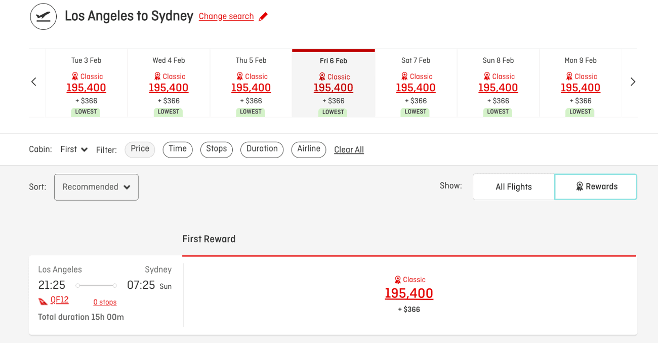 The World’s Best Business & First Class Flights - And How to Book Them on Points 30 qantas first class redemption for 195,400 miles
