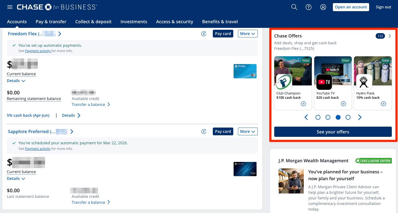 New Chase Offers: Save 15% at Select Marriott Hotels! 4 Chase Offers