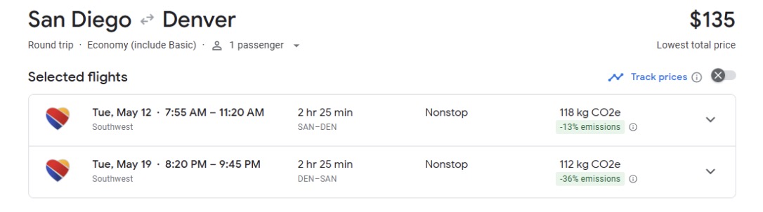 We Found Roundtrip Domestic Flights Under $200, Here's Where 7 Denver airfare from San Diego (SAN)