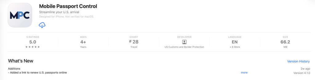 Mobile Passport Control: The Free App That Makes U.S. Customs a Breeze 2 MPC mobile app