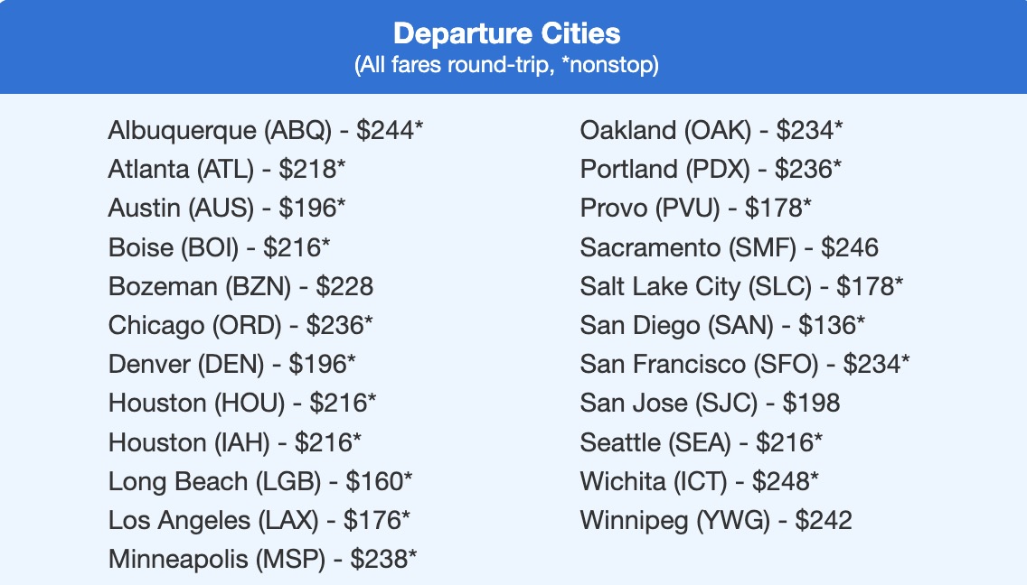 We Found Roundtrip Domestic Flights Under $200, Here's Where 2 Phoenix nonstop flight deal