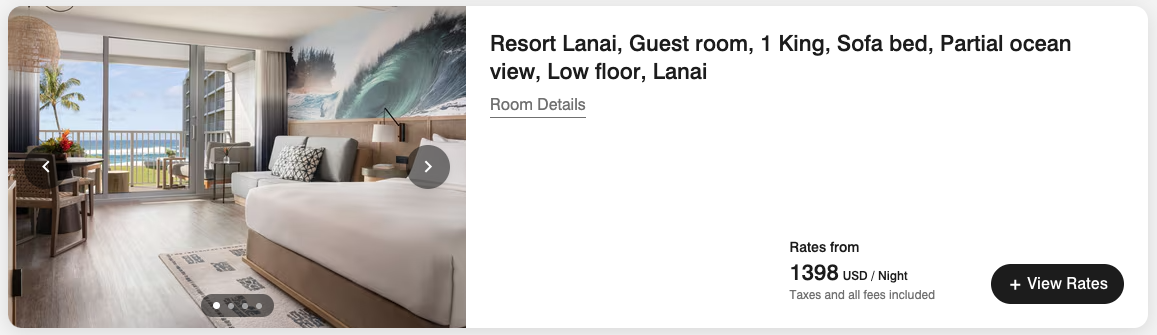 Nice: Marriott Boosts Free Night Award ‘Top-Off’ to 25K Points 5 The Ritz Carlton O'ahu, Turtle Bay for $1,398 per night