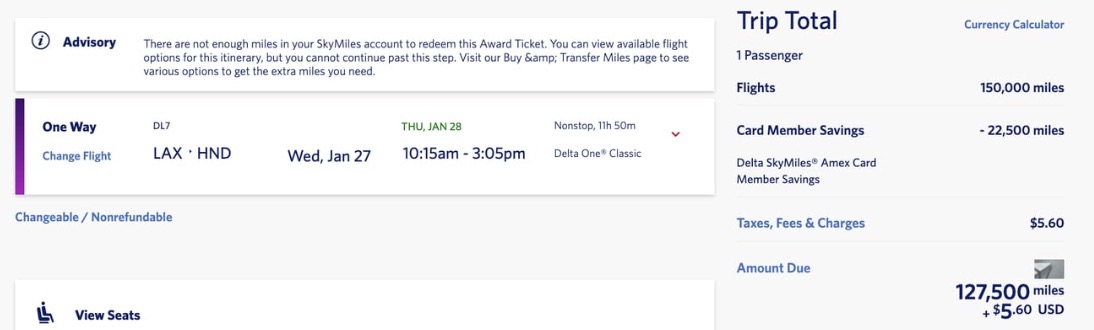 Delta SkyMiles Deals to Asia for Less than Atlanta: From 25K RT - or 89K in Delta One! 1 Delta One Suites to Tokyo