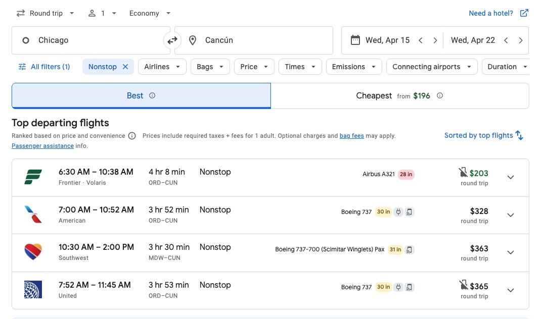 Airfare Is Rising ... But Cheap Flights are Still Out There 1 Chicago to Cancun