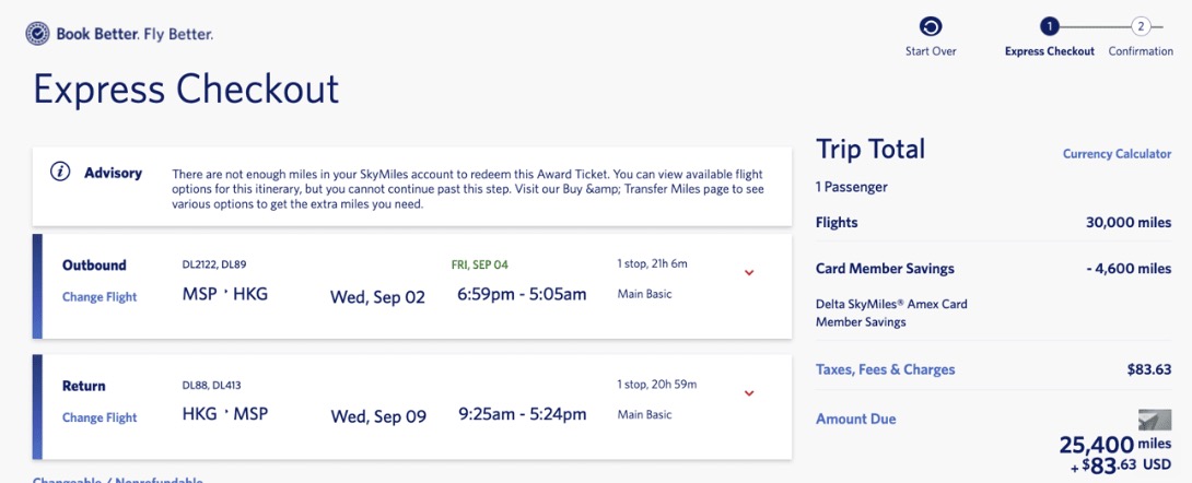 How to Fly Delta to Asia From 25K Delta SkyMiles RT 1 Hong Kong SkyMiles flight deal
