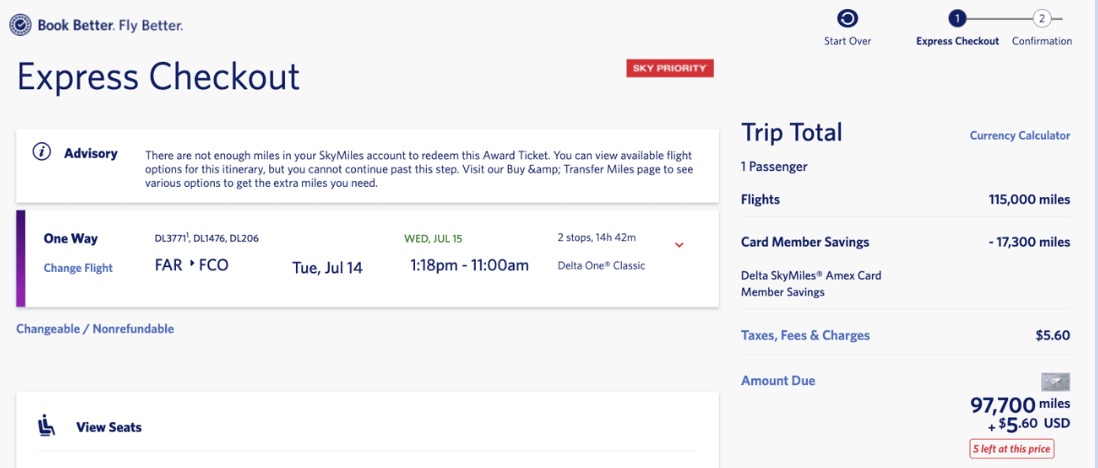 The 10 Best Delta SkyMiles Deals of the Year ... So Far 3 Fargo to Rome airfare