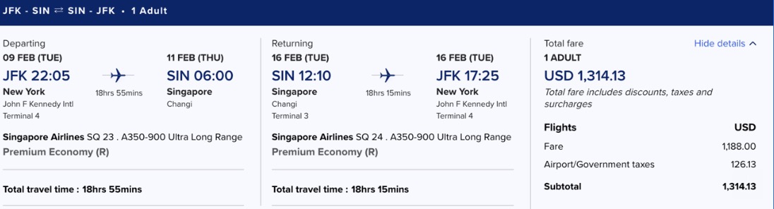 How to Book Premium Economy Seats For Economy Prices 7 Singapore Airlines Premium Economy fare